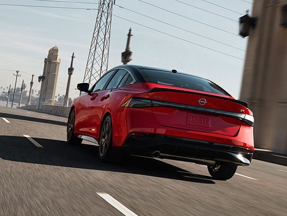 2026 Nissan Sentra rear three quarter driving performance